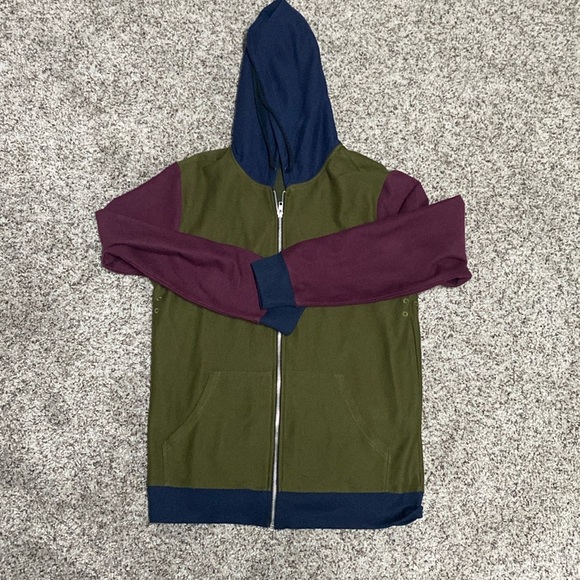 BDG Colorblock Zip Hoodie - Picture 1 of 4